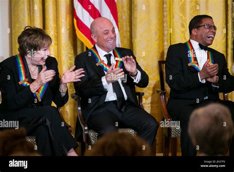 Kennedy Center Honorees L To R Shirley Maclaine Billy Joel And Herbie Hancock Attend A