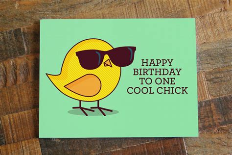 Funny Birthday Card For Her Happy Birthday To One Cool Images And