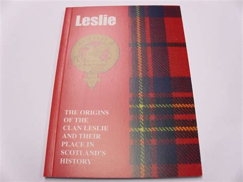 Leslie Clan Book Edinburgh Castle Scottish Imports