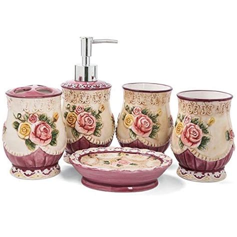 Only 3999 Forlong Ceramic Bathroom Accessory Set Ceramic 5 Pieces Set