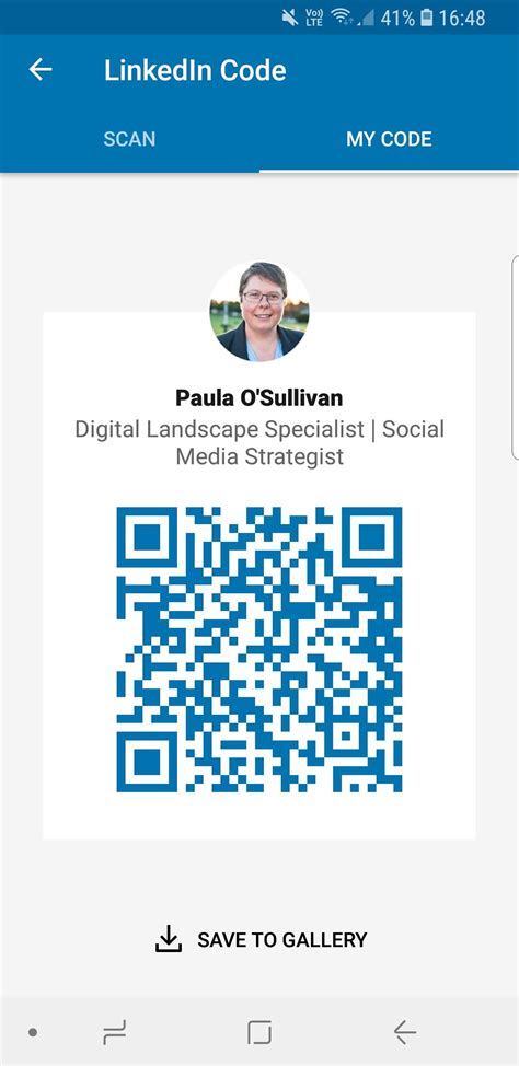 Have you used the LinkedIn QR code? - Possum Digital