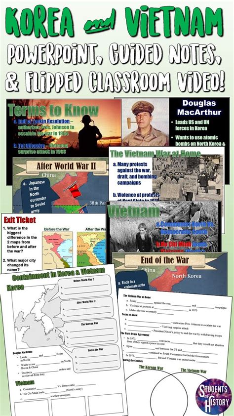 Korean War And Vietnam War Compare And Contrast Worksheet