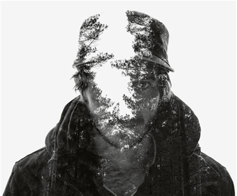 Multiple Exposure Portraits Between Man And Nature Less Is More