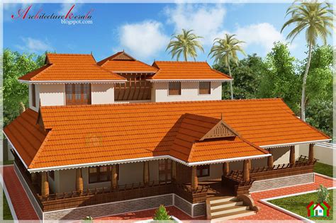 Nalukettu Style Kerala House Elevation Architecture Kerala