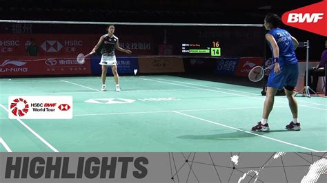 Opening game to the defending champion that's incredible awesome exchange look at that lift yeah the initial stages of that really struck me more than how they were just keeping it down the center not giving the other any any angles to work with i. Fuzhou China Open 2019 | Semifinals WS Highlights | BWF ...