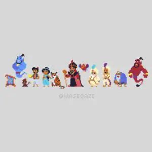 pixel art aladdin 31 Idées et designs pour vous inspirer en images