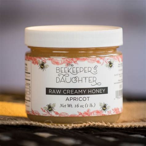 Apricot Creamed Honey 1lb Jar The Beekeepers Daughter Perry