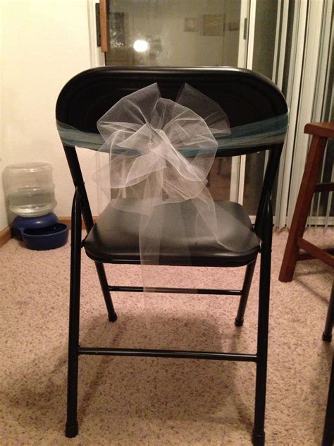Maybe you would like to learn more about one of these? I used tulle to make the chair bows for the back of our reception chairs. It dressed up the old ...