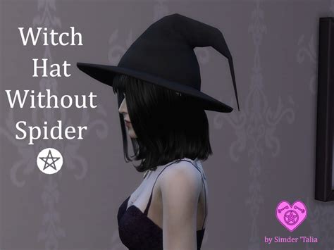 The Sims Resource Black Witch Hat Without Spider Spooky Pack Required