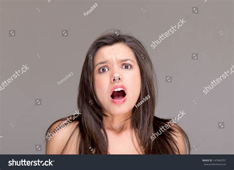 Screaming Naked Topless Woman Stock Photo Shutterstock