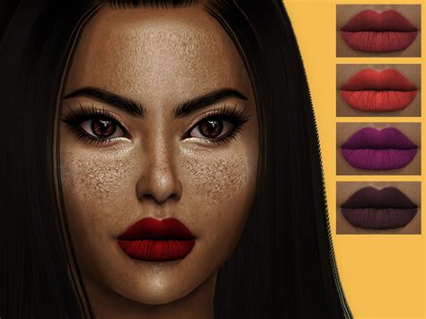 Emma Lipstick By Sharareh At Tsr 187 Sims 4 Updates