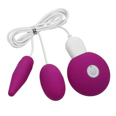 Li Bo Egg Double Remote Control Vibrating Silicone Bullet Egg Vibrators Usb Rechargeable Massage