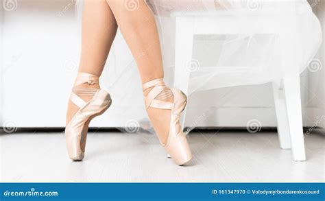 Legs Of Ballerina Pointe Shoes Ballet Dancers Grace Flexibility