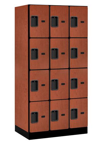 12 Wide Four Tier Designer Wood Lockers National Mailboxes