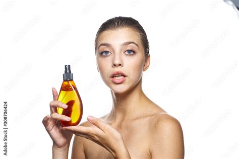 Beautiful Woman Bare Shoulders Clean Skin Stock Photo Adobe Stock