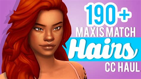Sims Maxis Match Hair Pack Litsos
