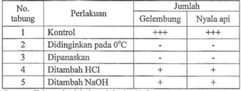 Perhatikan Data Hasil Percobaan Enzim Katalase Ber