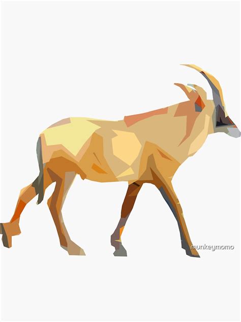 Roan Antelope Sticker By Munkeymomo Redbubble