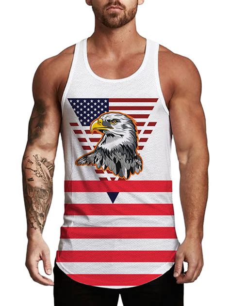Avamo Casual Loose Fit Muscle Cut Off Tank Tops For Men Sleeveless