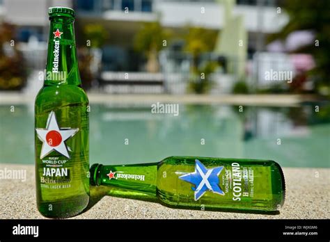 Japan Versus Scotland Heineken 2019 Japan Rugby World Cup Beer Bottles