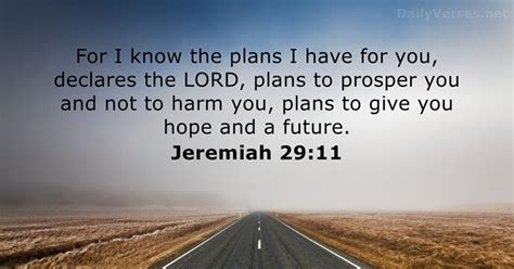 Jeremiah 2911 Bible Verse Of The Day