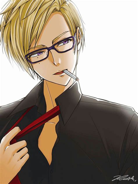 Pin By Otakugami On ♥ 멋있군 ♥ Anime Guys With Glasses Anime Guys