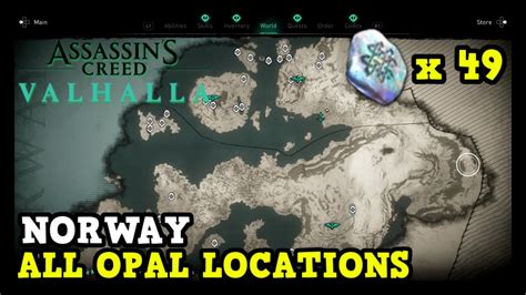 Assassin S Creed Valhalla Norway All Opal Locations Rygjafylke