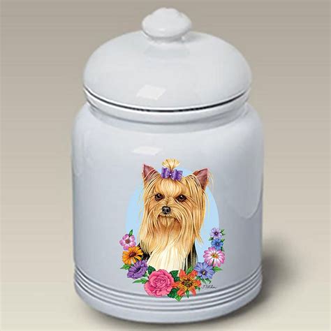 We've been supplying the country's most successful commercial kitchens we select our equipment based on technological advances and their relevance to the australian foodservice industry. Yorkshire Terrier Dog Treat Cookie Jar - Flowers (Show ...