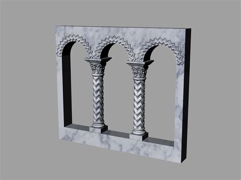 Ancient Columns And Arches 3d Model 3 3ds Unknown Obj Stl Free3d