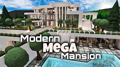 Bloxburg Modern Mega Mansion Tour Vidoe