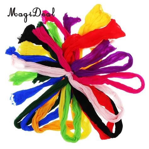 Buy 10pcs Mixed Colors Nylon Floral Stocking Flower