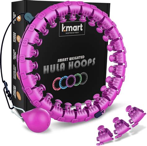 K Mart Smart Hula Ring Hoops Weighted Hula Circle 24 Detachable