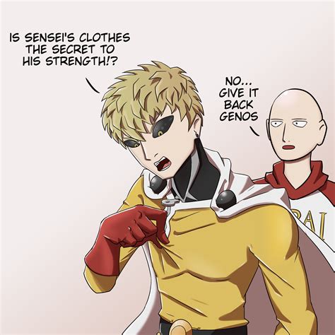 Genos Wearing Saitamas Hero Suit Ronepunchman