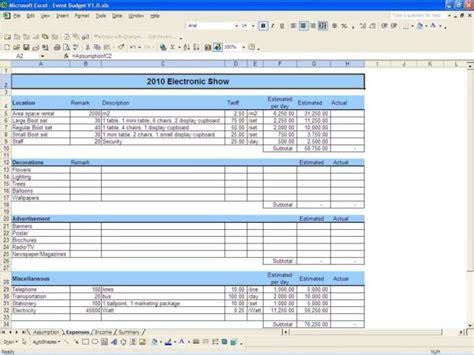 Example Budget Spreadsheet Excel Excelxo Com