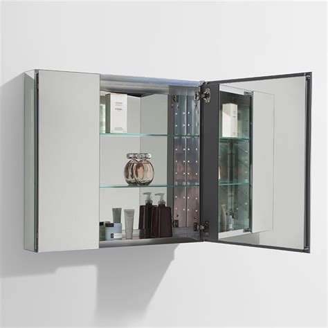 Fresca 30 Wide Bathroom Medicine Cabinet W Mirrors Burroughs