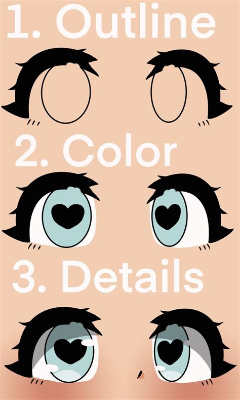 Gacha life eye shading tutorial Olhos de bebê Desenho de rosto