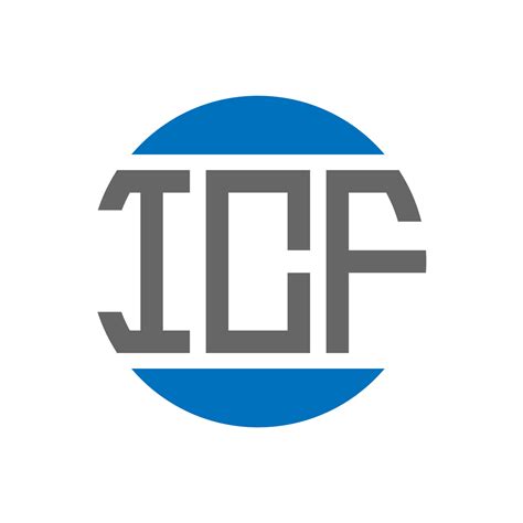 ICF Letter Logo Design On White Background ICF Creative Initials