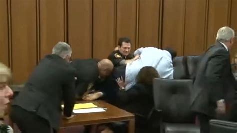 Victims Dad Jumps Over Table To Attack Her Killer In Court Video Abc