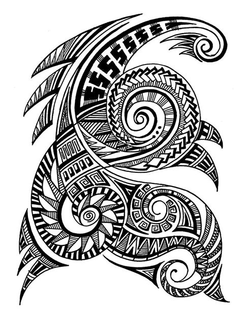Maori Art Drawing By Art N Soul