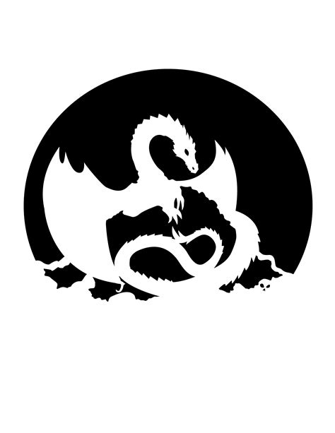 The Hobbit Smaug The Dragon Pumpkin Stencil Pumpkin Pattern