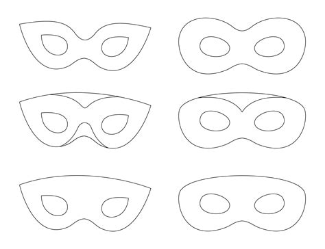 Plain Masks Templates 10 Free Pdf Printables Printablee
