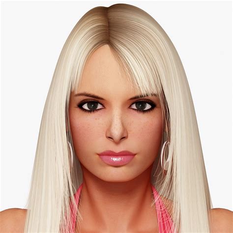 Blonde 3d Model 29 Fbx Obj Max Free3d