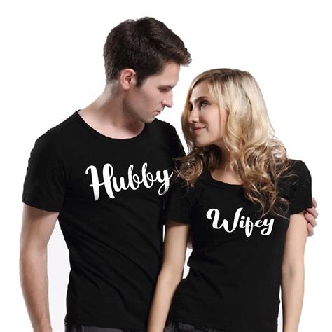 hubby and wifey t shirts