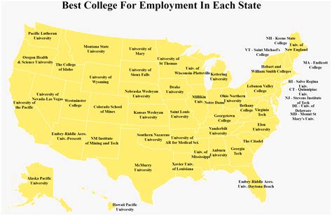 Colleges By State Map
