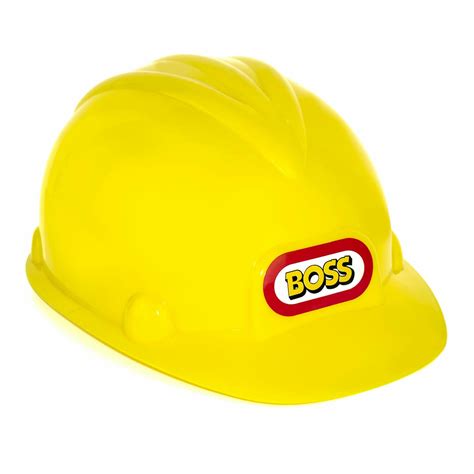 Yellow Boss Construction Hard Hat Builder Kids Play Fancy Etsy