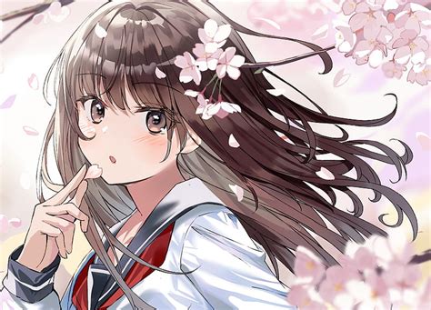1920x1080px 1080p Free Download Cute Anime School Girl Cherry