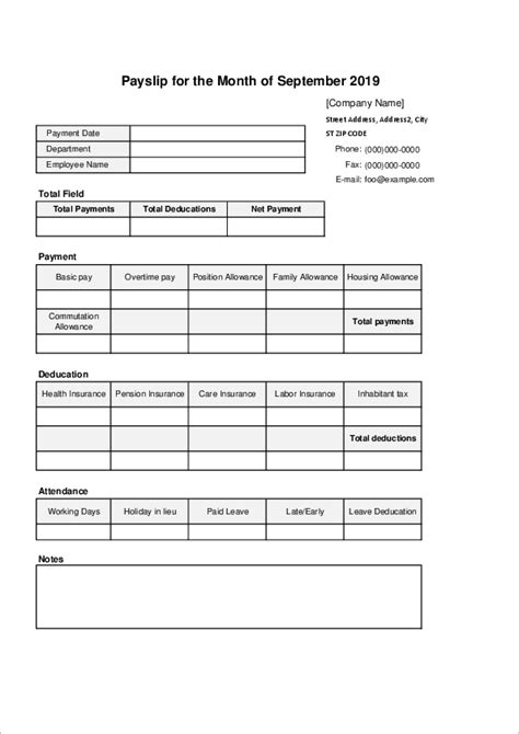 10 Payslip Template Excel Free Download Excel Templates Excel Templates