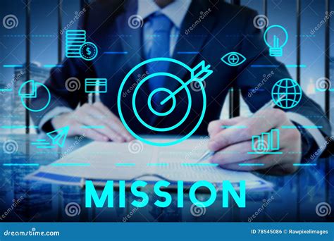 Mission Aim Aspiration Goal Inspiration Marketing Concept Royalty Free