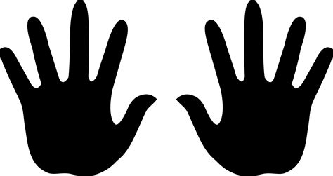 Praying Hands Clip Art Black Hand Cliparts Png Download 83154411