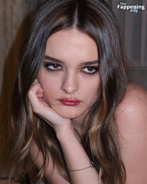 Charlotte Lawrence Exposes Her Nude Breasts In A Sheer Ensemble During